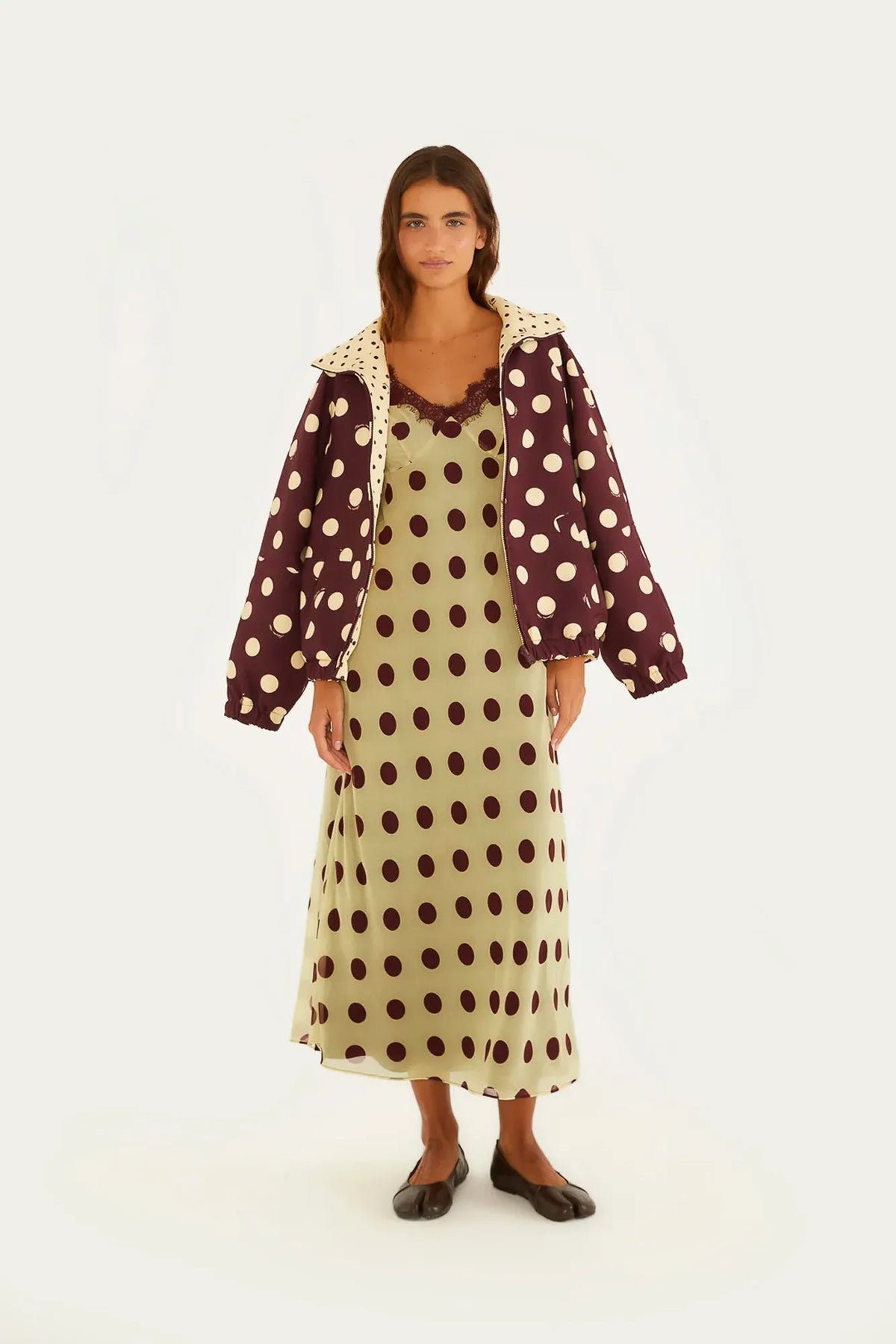 FARM Rio | Double-sided Polka Dot Dress