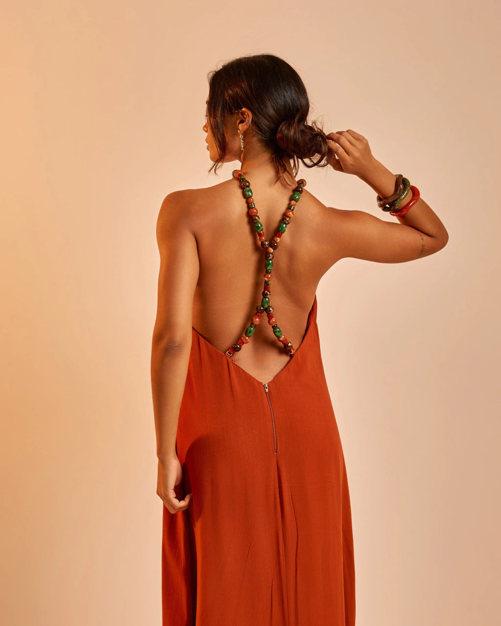 Vestido Longo Costeira Canela