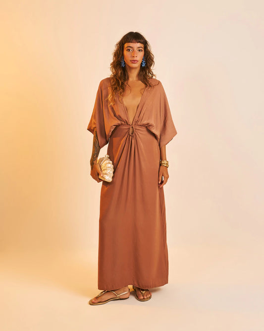 Vestido Acetinado Eloíse Avelã