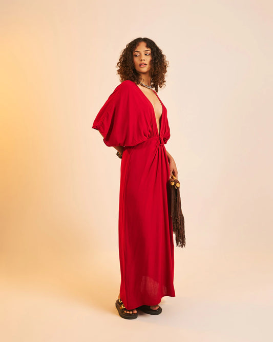 Vestido Eloíse Urucum