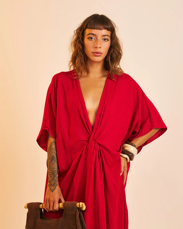 Vestido Longo Ágatha Páprica