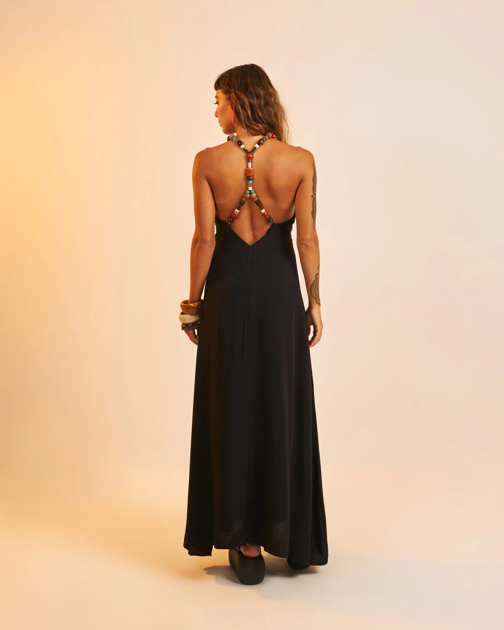Vestido Longo Costeira Preto