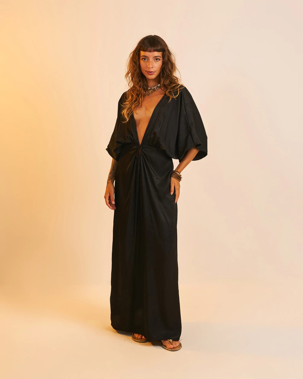 PUMP - Vestido Longo Ágatha Páprica