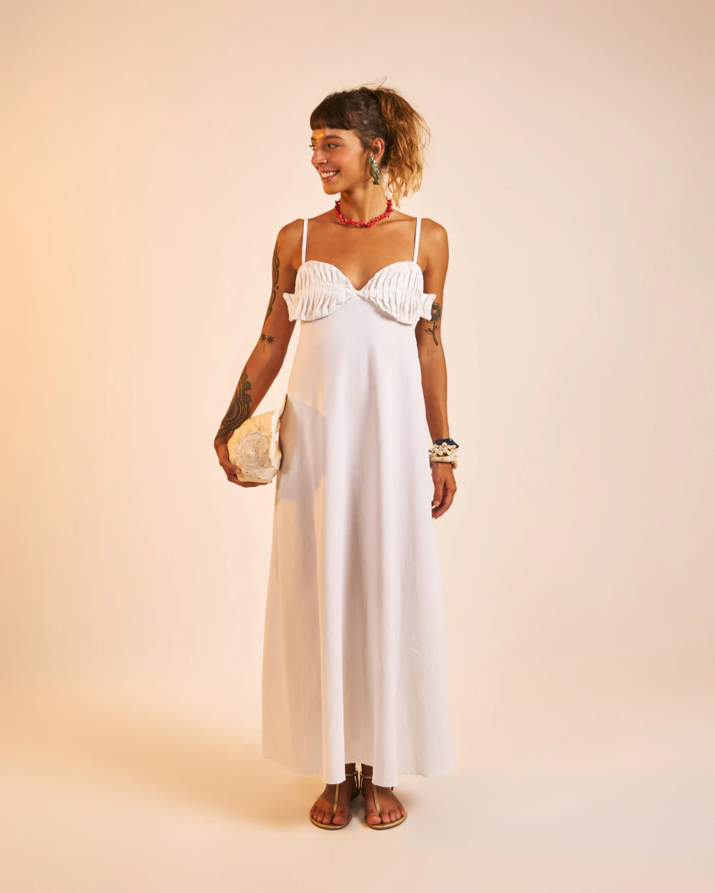 Vestido Praia do Peixe Off White