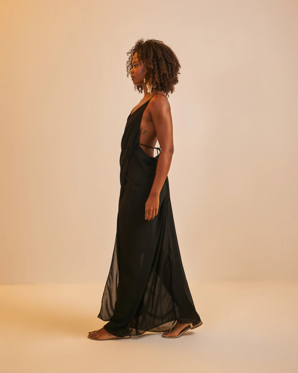 Vestido Longo Rafaela Preto