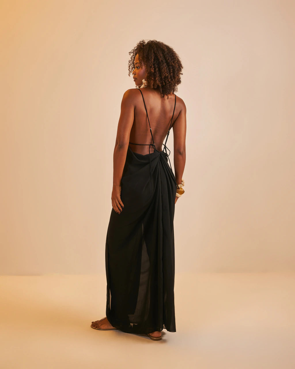 Vestido Longo Rafaela Preto