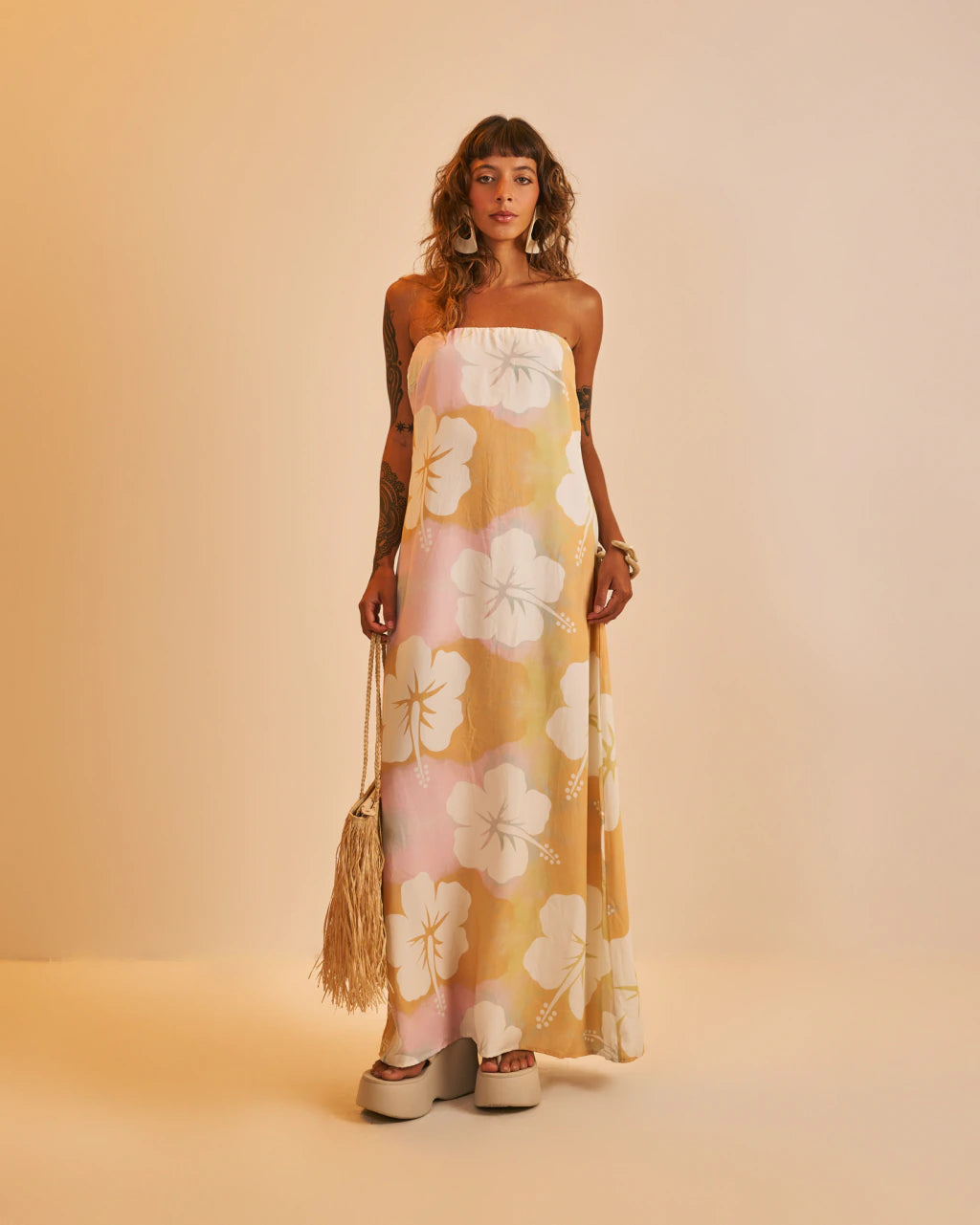 Vestido Longo Antúrio Aloha