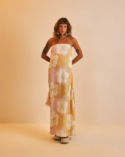 Vestido Longo Antúrio Aloha