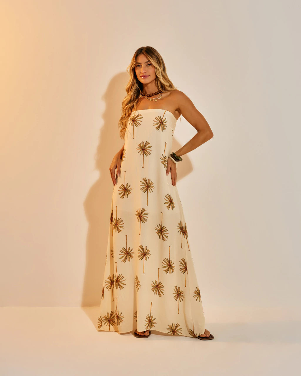 Vestido Longo Antúrio Coqueiros
