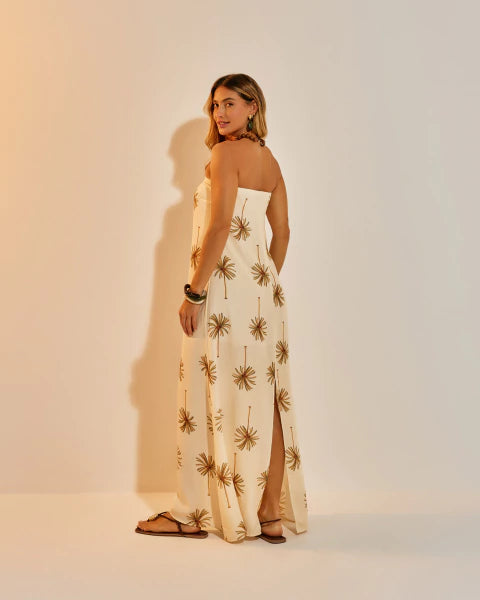 Vestido Longo Antúrio Coqueiros