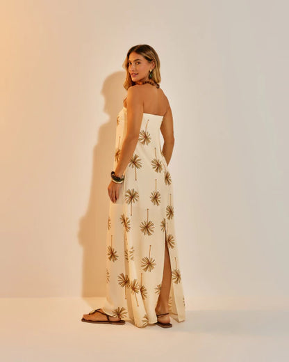 Vestido Longo Antúrio Coqueiros