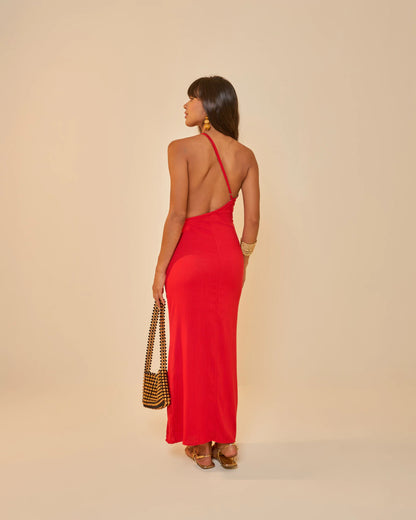 Vestido Cropped Bruna Vermelho